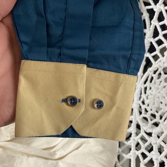 Vitomine blue mens dressy shirt - Picture 3 of 7